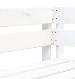 VidaXL Tuinhoekbank pallet hout wit