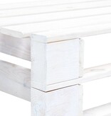 VidaXL Tuinhoekbank pallet hout wit