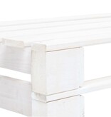 VidaXL Tuinbank pallet hout wit