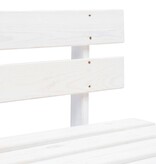 VidaXL Tuinbank pallet hout wit