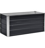 VidaXL Plantenbak verhoogd 100x40x45 cm gegalvaniseerd staal antraciet