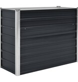 VidaXL Plantenbak verhoogd 100x40x77 cm gegalvaniseerd staal antraciet