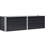 VidaXL Plantenbak verhoogd 160x40x45 cm gegalvaniseerd staal antraciet