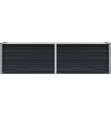 VidaXL Plantenbak verhoogd 160x40x45 cm gegalvaniseerd staal antraciet