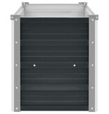 VidaXL Plantenbak verhoogd 160x40x45 cm gegalvaniseerd staal antraciet