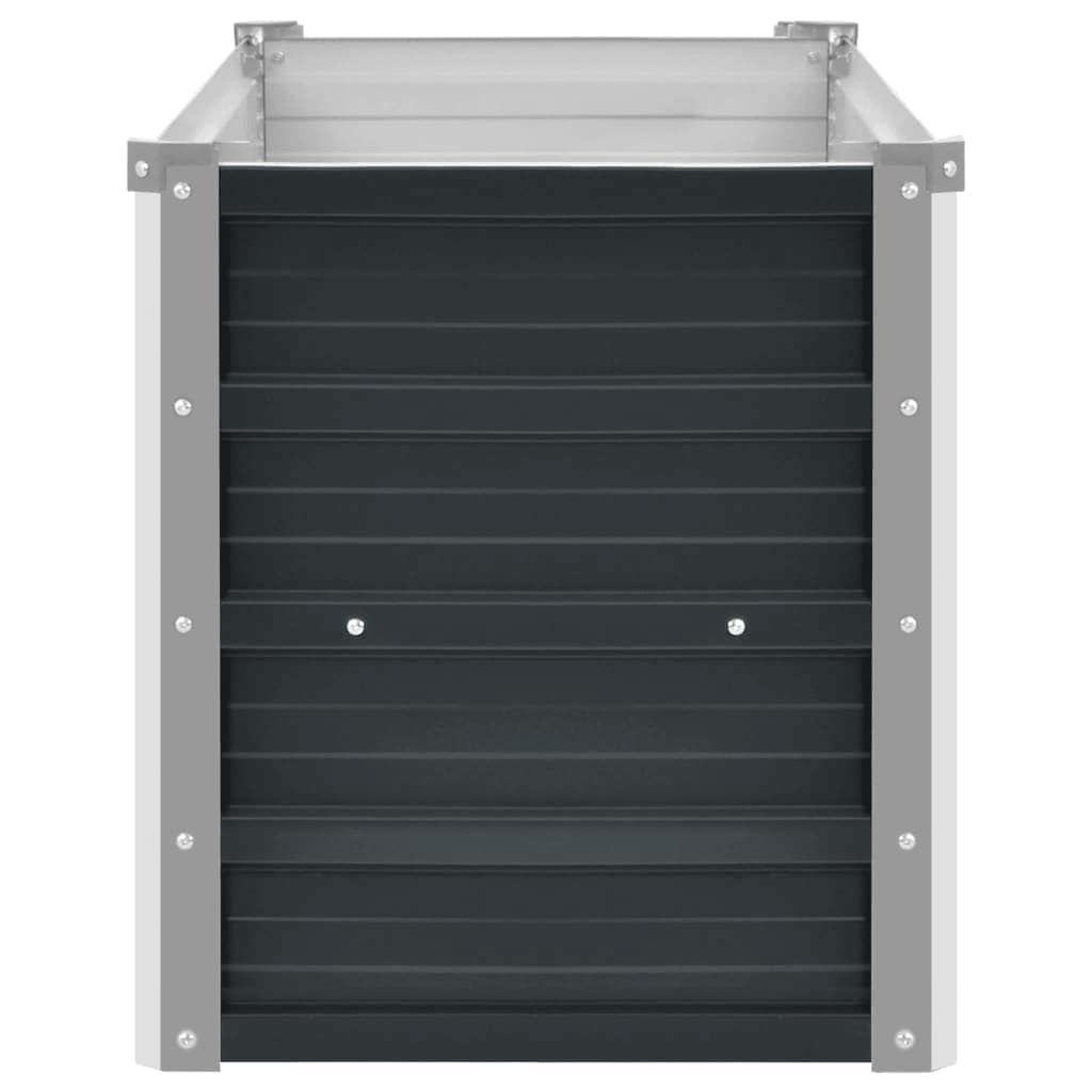 VidaXL Plantenbak verhoogd 160x40x45 cm gegalvaniseerd staal antraciet