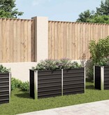 VidaXL Plantenbak verhoogd 160x40x77 cm gegalvaniseerd staal antraciet