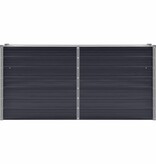 VidaXL Plantenbak verhoogd 160x40x77 cm gegalvaniseerd staal antraciet