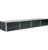 VidaXL Plantenbak verhoogd 320x80x45 cm gegalvaniseerd staal antraciet