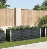 VidaXL Plantenbak verhoogd 240x80x77 cm gegalvaniseerd staal antraciet