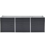 VidaXL Plantenbak verhoogd 240x80x77 cm gegalvaniseerd staal antraciet