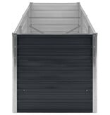 VidaXL Plantenbak verhoogd 240x80x77 cm gegalvaniseerd staal antraciet