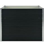 VidaXL Plantenbak verhoogd 100x100x77cm gegalvaniseerd staal antraciet