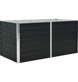 VidaXL Plantenbak verhoogd 160x80x77 cm gegalvaniseerd staal antraciet