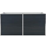 VidaXL Plantenbak verhoogd 160x80x77 cm gegalvaniseerd staal antraciet