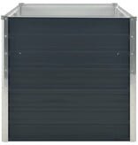 VidaXL Plantenbak verhoogd 160x80x77 cm gegalvaniseerd staal antraciet