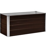 VidaXL Plantenbak verhoogd 100x40x45 cm gegalvaniseerd staal bruin