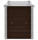 VidaXL Plantenbak verhoogd 100x40x45 cm gegalvaniseerd staal bruin