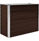VidaXL Plantenbak verhoogd 100x40x77 cm gegalvaniseerd staal bruin