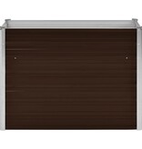 VidaXL Plantenbak verhoogd 100x40x77 cm gegalvaniseerd staal bruin
