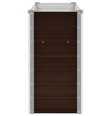 VidaXL Plantenbak verhoogd 100x40x77 cm gegalvaniseerd staal bruin