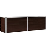 VidaXL Plantenbak verhoogd 160x40x45 cm gegalvaniseerd staal bruin