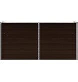 VidaXL Plantenbak verhoogd 160x40x77 cm gegalvaniseerd staal bruin