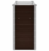 VidaXL Plantenbak verhoogd 160x40x77 cm gegalvaniseerd staal bruin