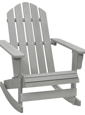 VidaXL Tuinschommelstoel hout grijs