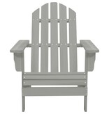 VidaXL Tuinstoel hout grijs