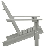 VidaXL Tuinstoel hout grijs