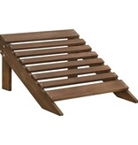 VidaXL Tuinstoel met voetenbank hout bruin