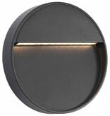 VidaXL LED-buitenwandlampen 2 st 3 W rond zwart