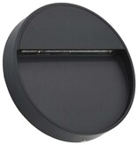 VidaXL LED-buitenwandlampen 2 st 3 W rond zwart