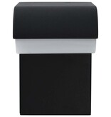 VidaXL LED-buitenwandlamp 9 W ovaal zwart