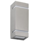 VidaXL Buitenwandlampen 2 st 35 W rechthoekig zilverkleurig