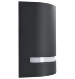 VidaXL Buitenwandlampen 2 st 35 W halfrond zwart