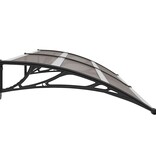 VidaXL Deurluifel 240x100 cm PC zwart