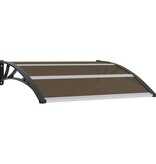 VidaXL Deurluifel 120x100 cm PC zwart