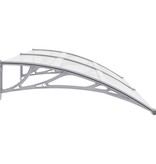 VidaXL Deurluifel 200x100 cm PC grijs