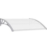 VidaXL Deurluifel 120x100 cm PC grijs