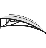 VidaXL Deurluifel 200x100 cm PC zwart