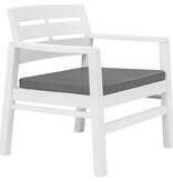 VidaXL 3-delige Loungeset kunststof wit