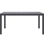 VidaXL Tuintafel 150x90x72 cm rattan-look kunststof bruin