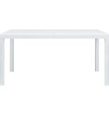 VidaXL Tuintafel 150x90x72 cm rattan-look kunststof wit