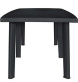 VidaXL Tuintafel 216x90x72 cm kunststof antraciet