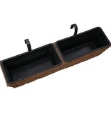 VidaXL Plantenbakken 2 st waterhyacint bruin