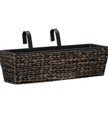 VidaXL Plantenbakken 2 st waterhyacint bruin