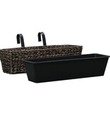 VidaXL Plantenbakken 2 st waterhyacint bruin