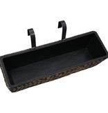 VidaXL Plantenbakken 2 st waterhyacint bruin